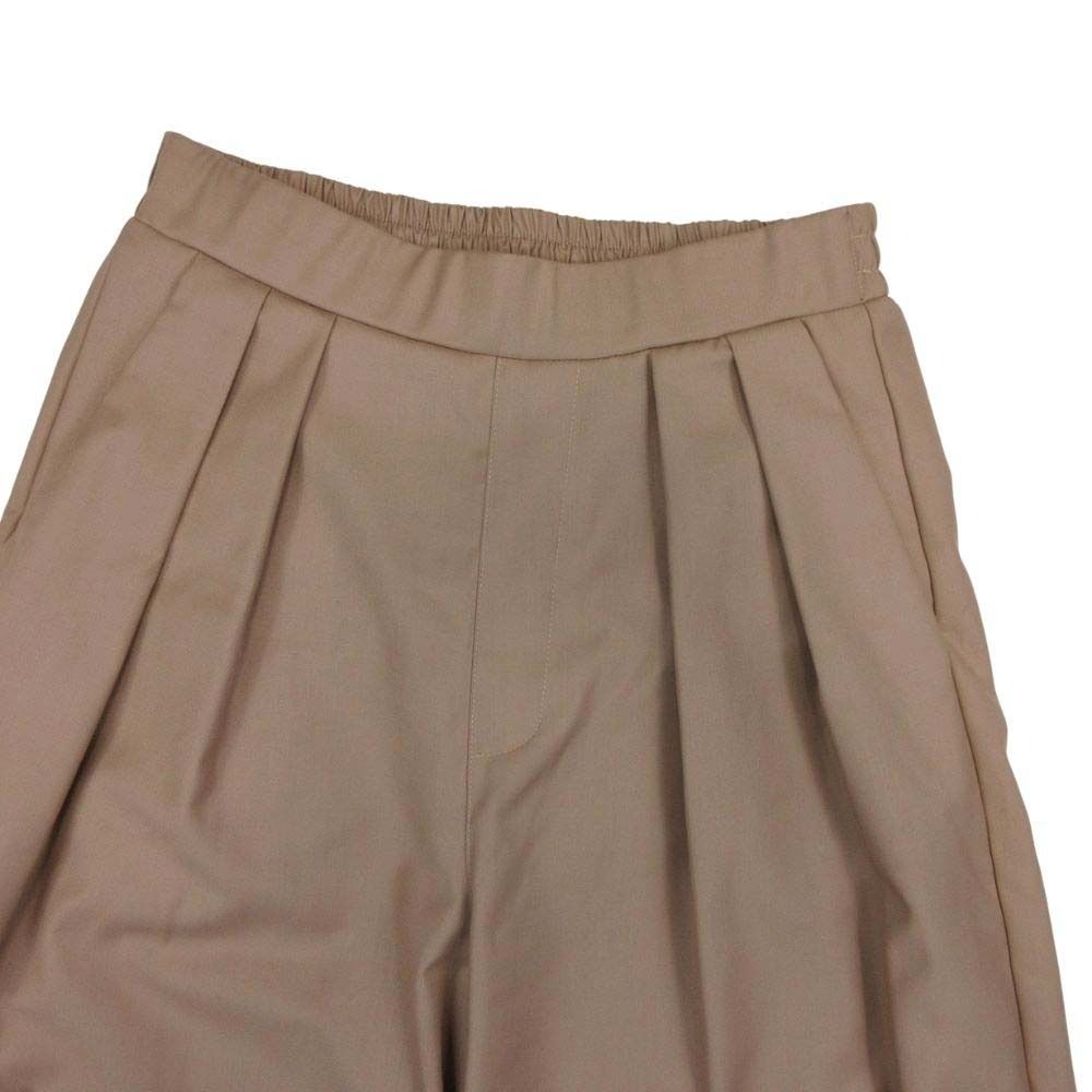 trefle+1トレフルプラスワン タックショートパンツ 01 ベージュ タック