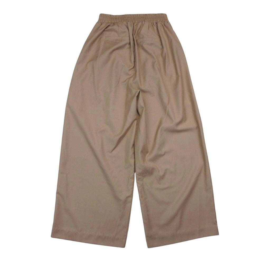 美品 TREFLE＋1 トレフルプラスワン ツータック ワイドタックパンツ  