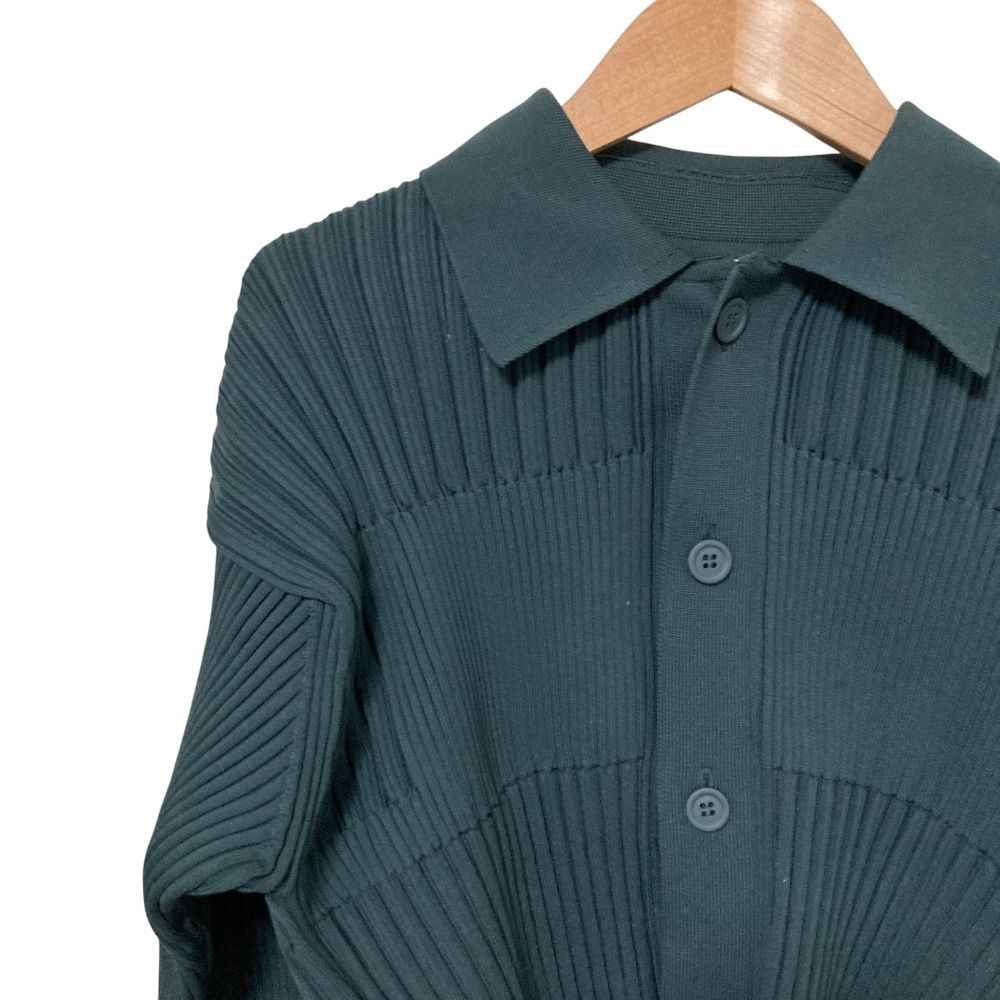 美品 CFCL シーエフシーエル FLUTED CROPPED SHIRT CARDIGAN