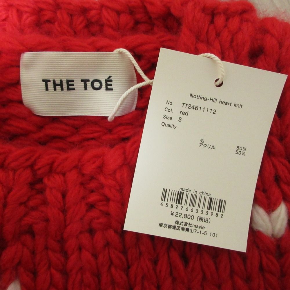 未使用 THE TOE ザトゥー NOTTING HILL HEART KNIT ハート柄  
