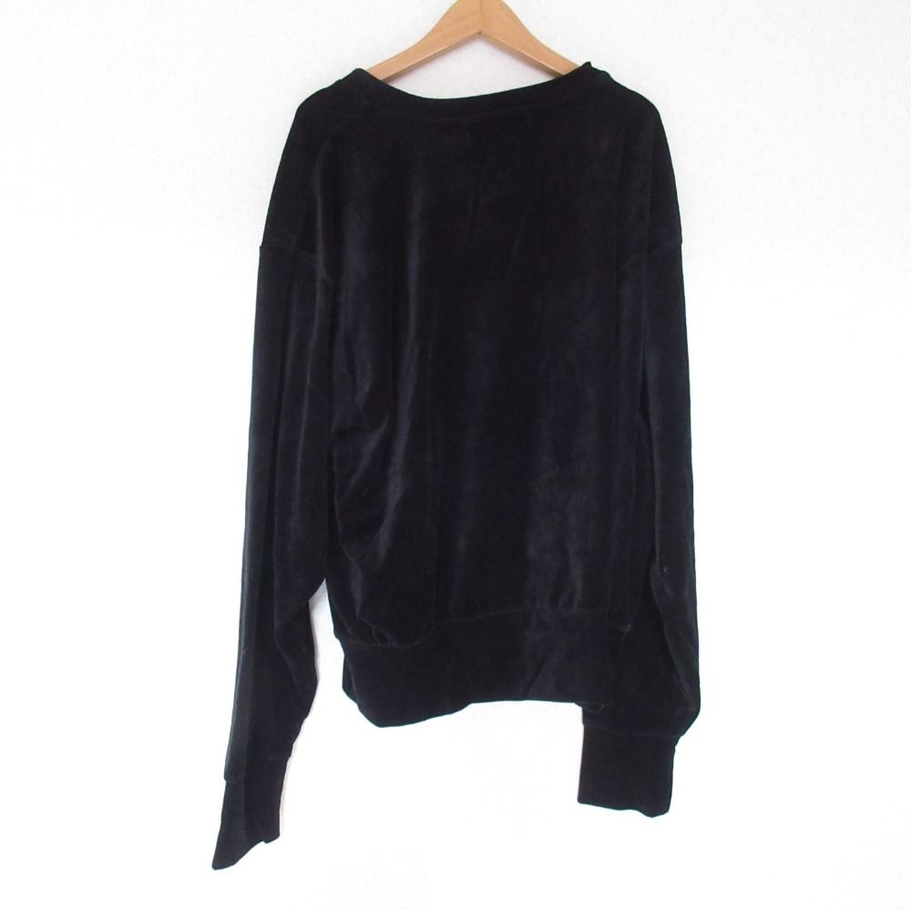 美品 Omas Hande オーマスヘンデ ベロアワイドトップス ブラック 美品 Omas Hande オーマスヘンデ ベロアワイドトップス ブラック
