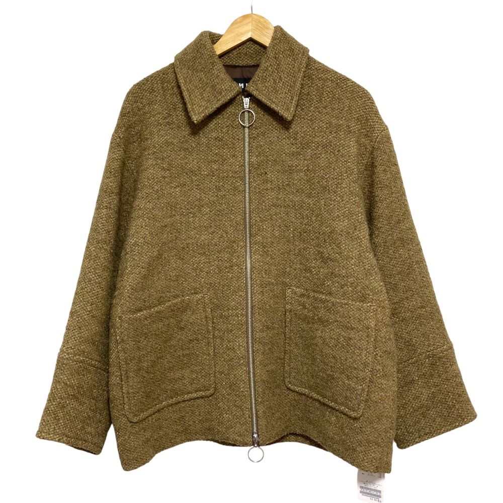 未使用 25AW BONUM ボナム TWEED ZIP コート サイズF ベージュ  