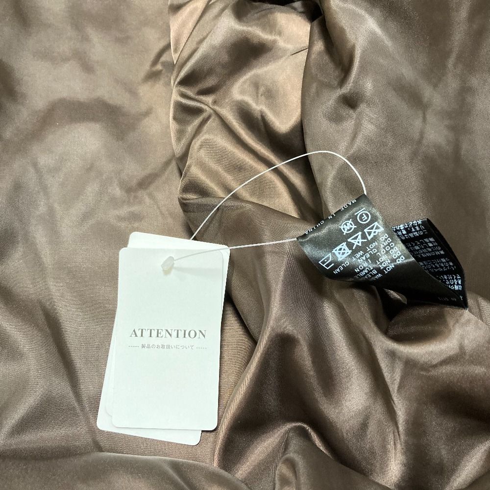 未使用 25AW BONUM ボナム TWEED ZIP コート サイズF ベージュ  