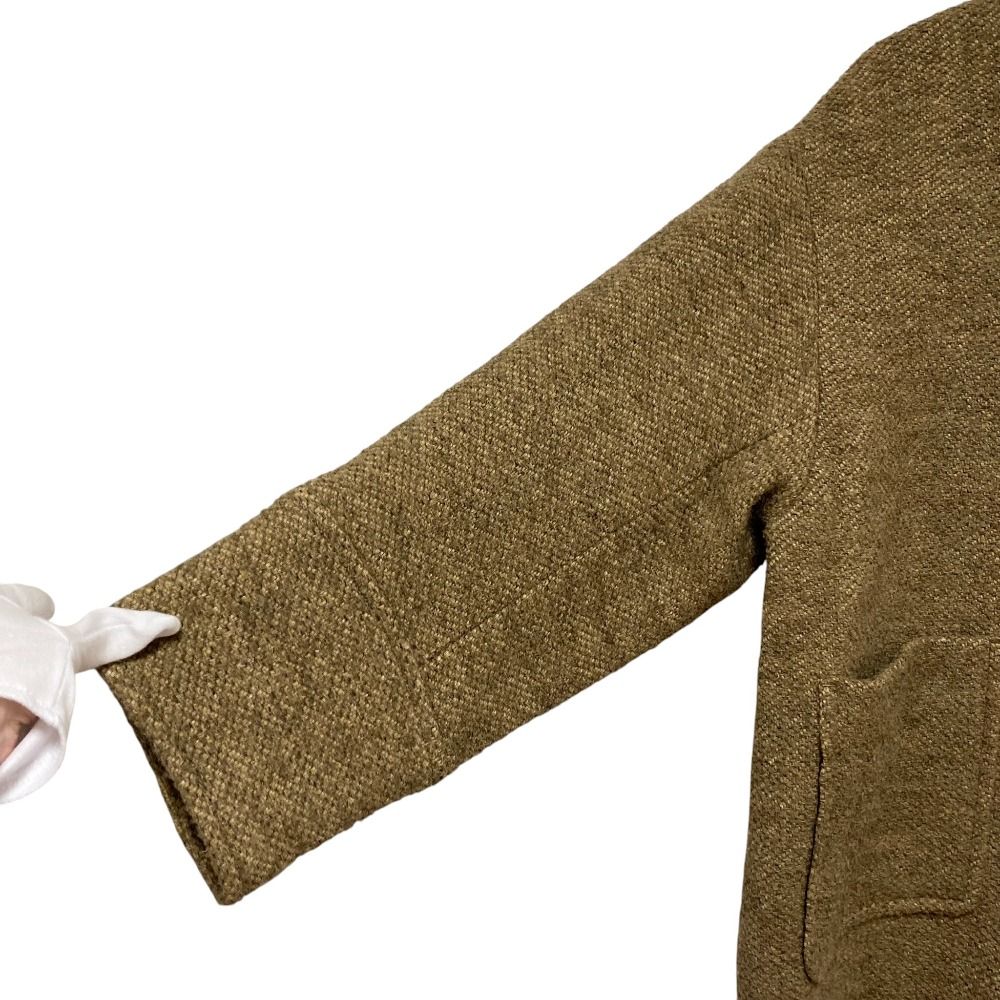 未使用 25AW BONUM ボナム TWEED ZIP コート サイズF ベージュ  