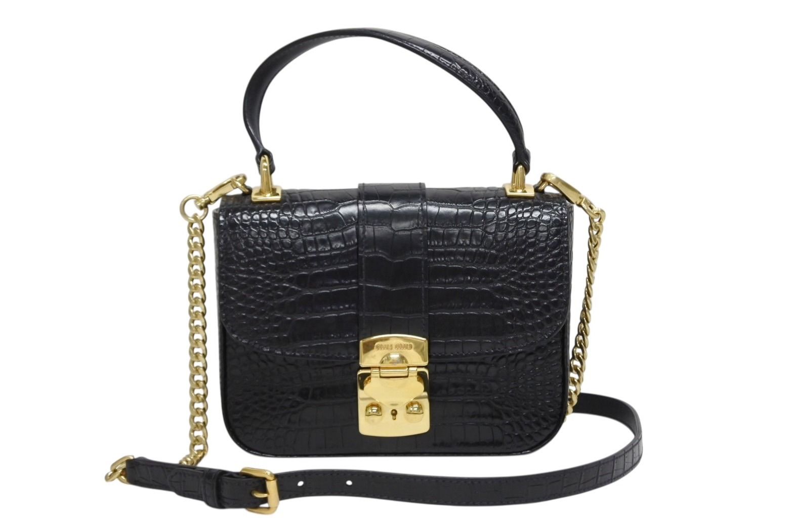 極美品 MIUMIU ミュウミュウ チェーンショルダーバッグ 5BD150 レザー