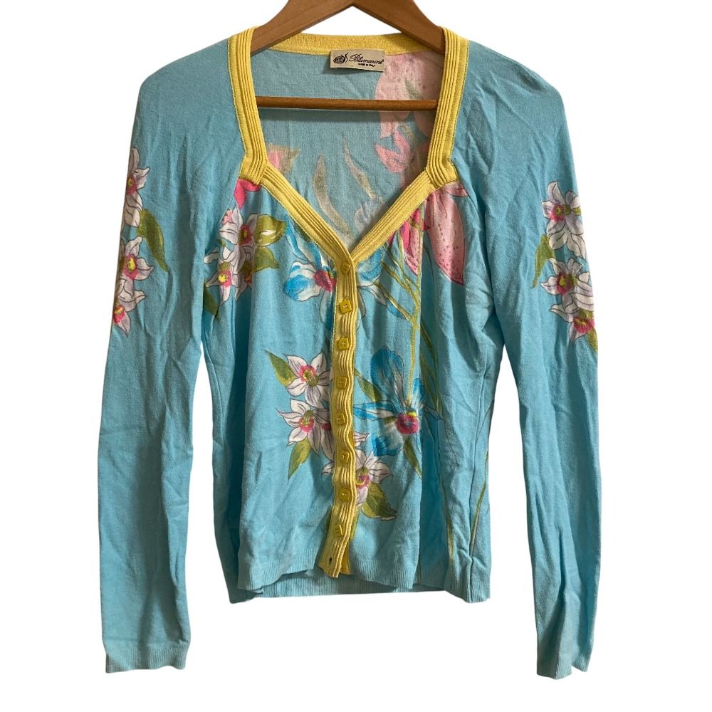 美品 Blumarine ブルマリン アンナモリナーリ フラワープリント