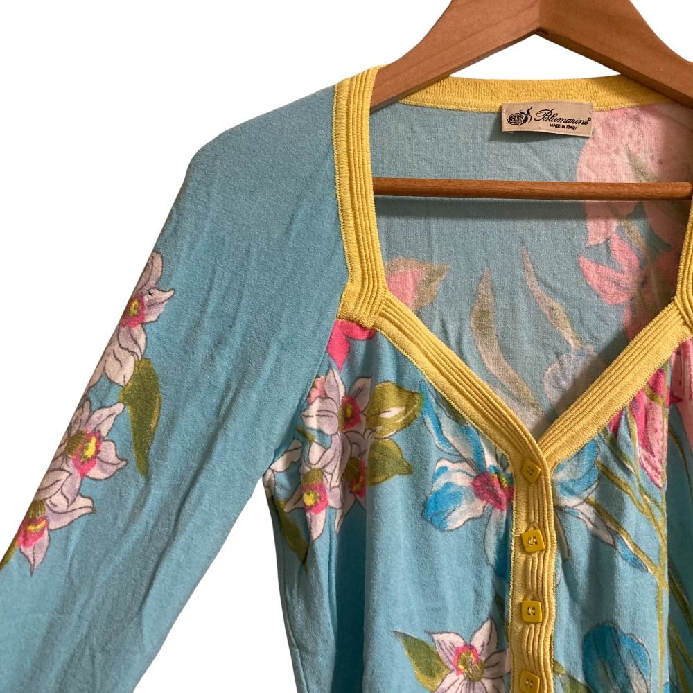 美品 Blumarine ブルマリン アンナモリナーリ フラワープリント