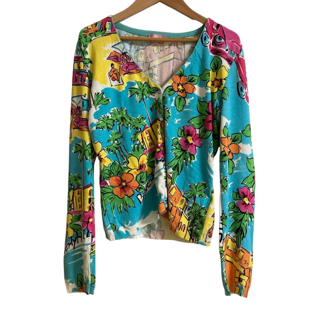 美品 Blugirl ブルーガール ブルマリン フラワープリント ニット