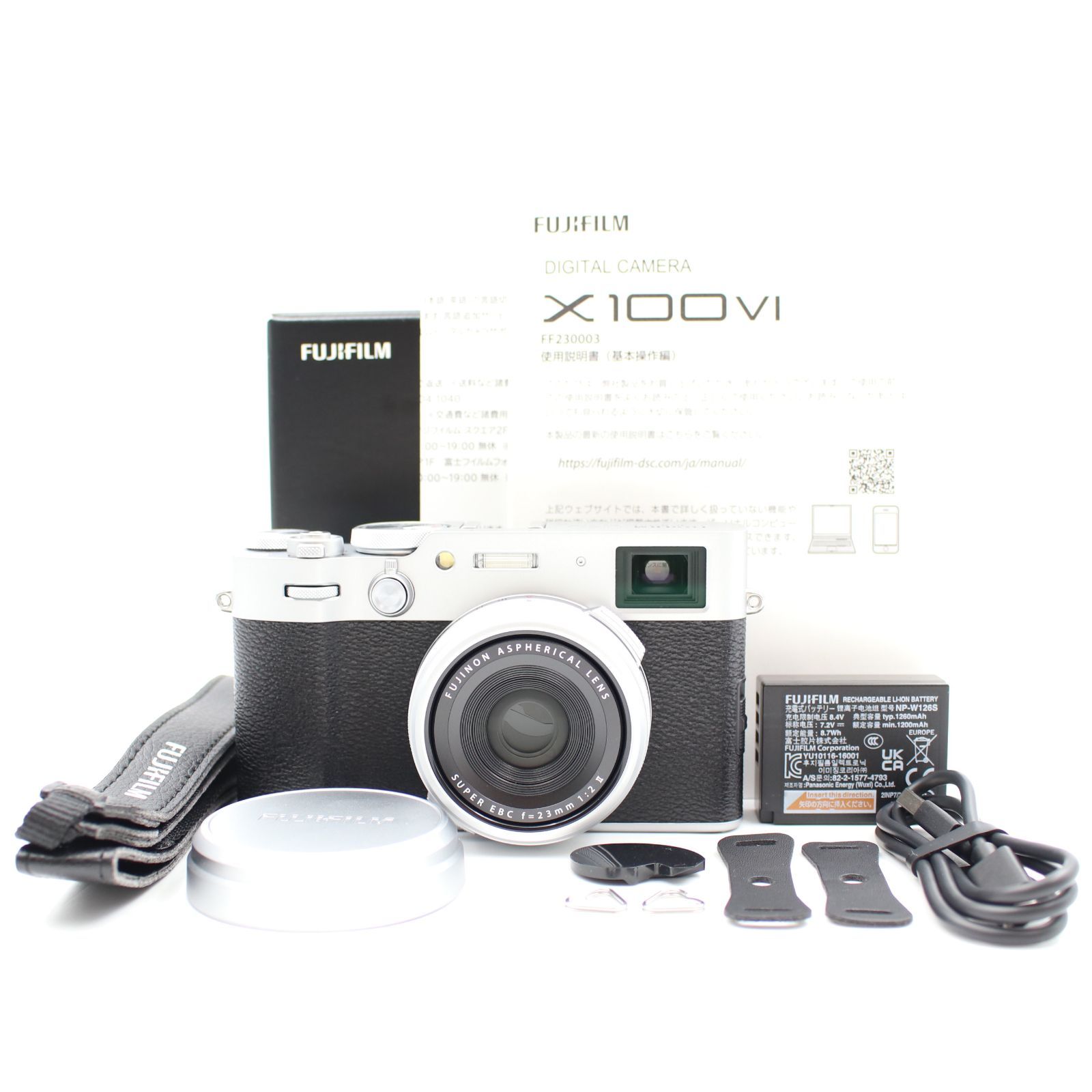 □シャッター数100枚！新品同様□ FUJIFILM X100Ⅵ シルバー デジタル