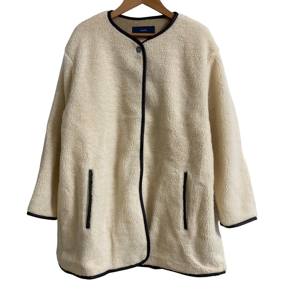 SHIPS ノーカラージャケット レディース シップス 中古 古着 SHIPS 