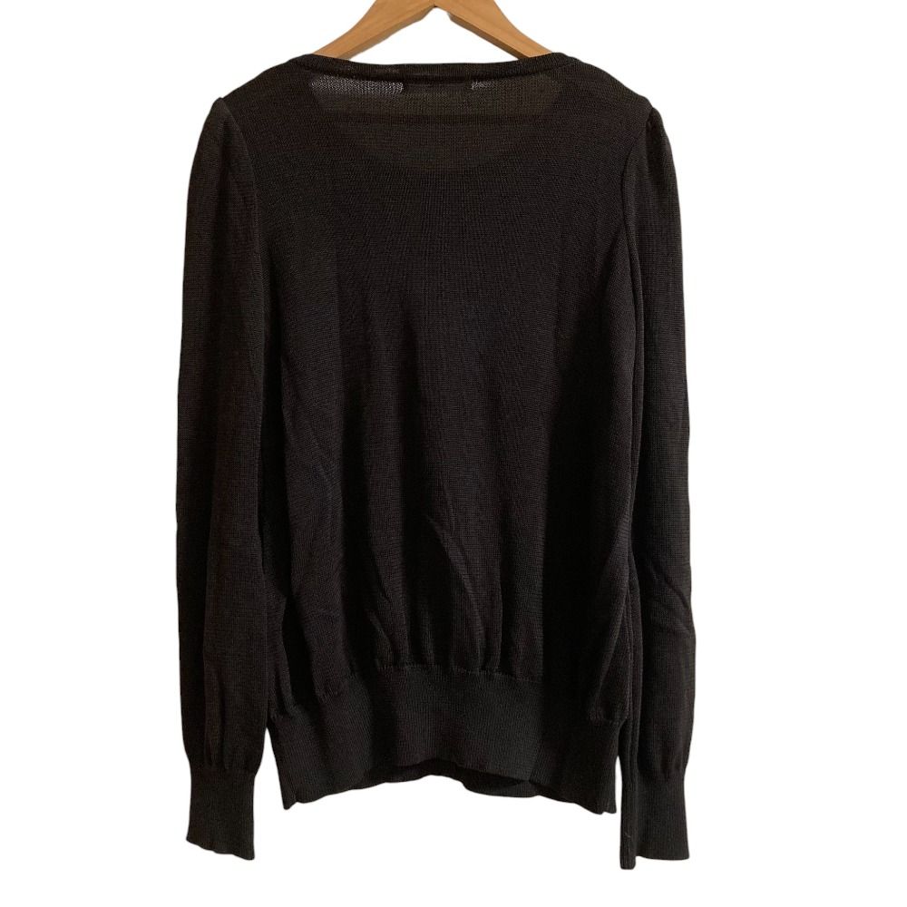 新品未使用　ルネ　ウールニットカーディガン　34 美品 Rene ルネ ニットカーディガン サイズ34 ブラウン レディース