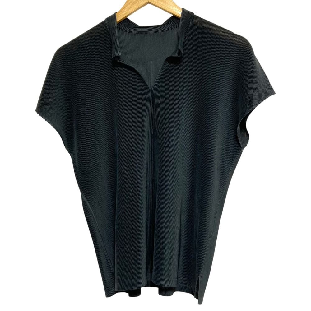 イッセイミヤケ ニットポロシャツ XEXYMENS XGMLT06J3 裏起毛 ピケ ポロシャツ 長袖