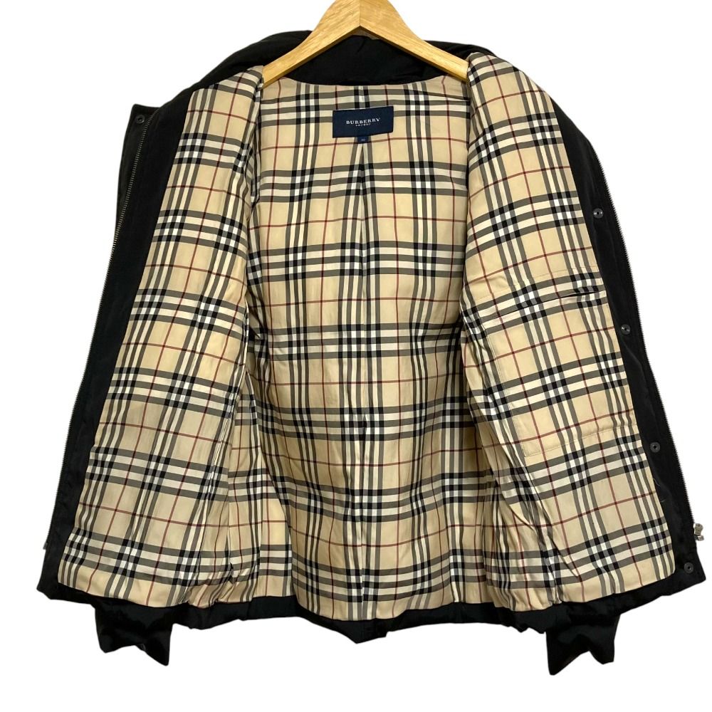 美品　バーバリーロンドン ノバチェック裏地 ベルト付き　ダウンジャケット　38 美品 BURBERRY LONDON バーバリーロンドン 裏地ノバチェック ダウン