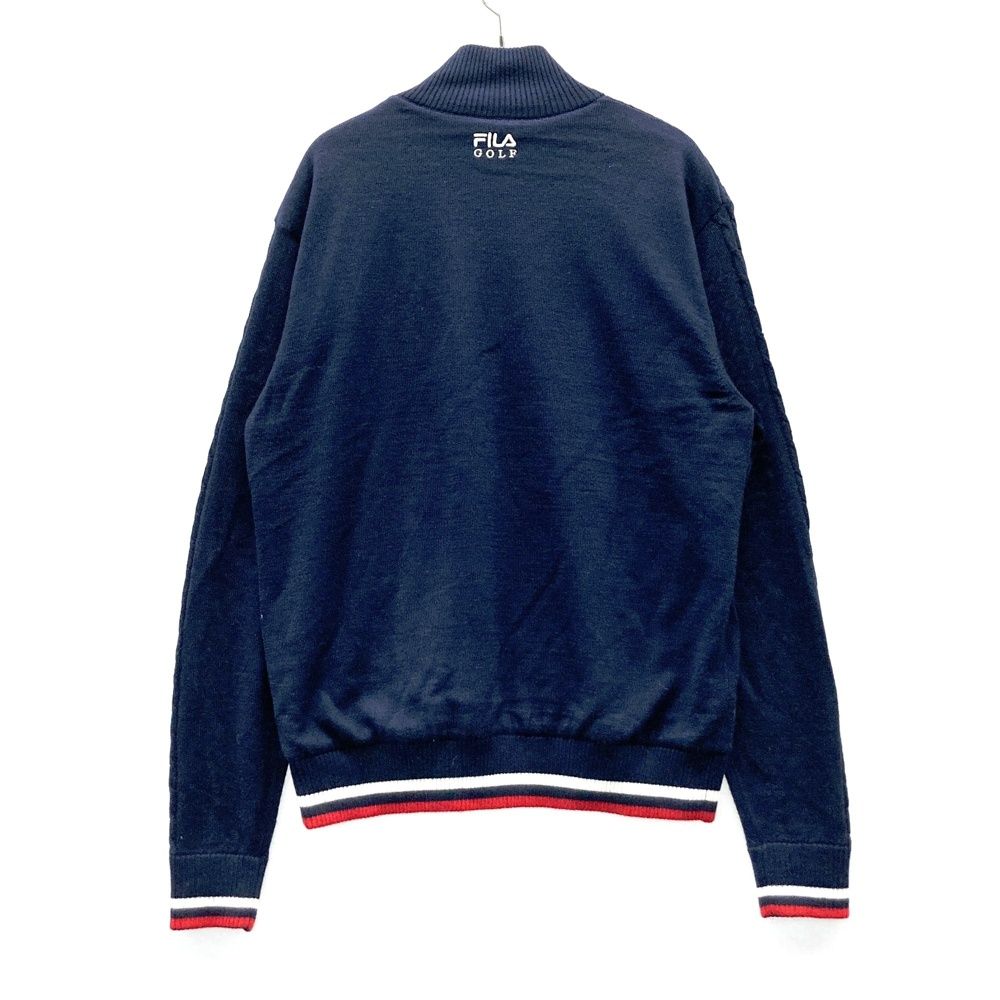 サイズ：M FILA GOLF フィラゴルフ 長袖ニットジャケット 蓄熱