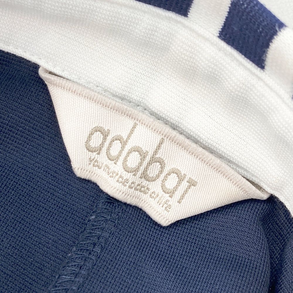 サイズ：38 ADABAT アダバット ワンピース ボーダー ネイビー系