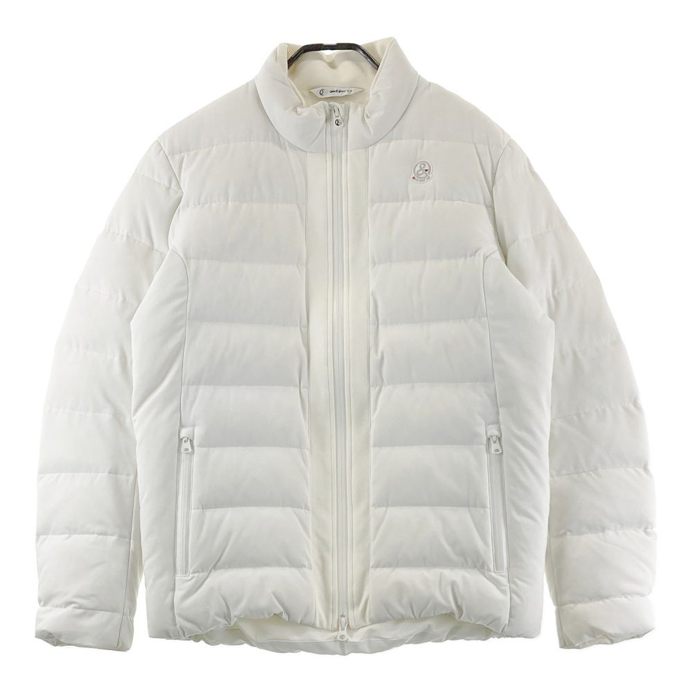 and per se ダウンジャケット M サイズ：M AND PER SE アンパスィ ダウンジャケット ワッペン ホワイト