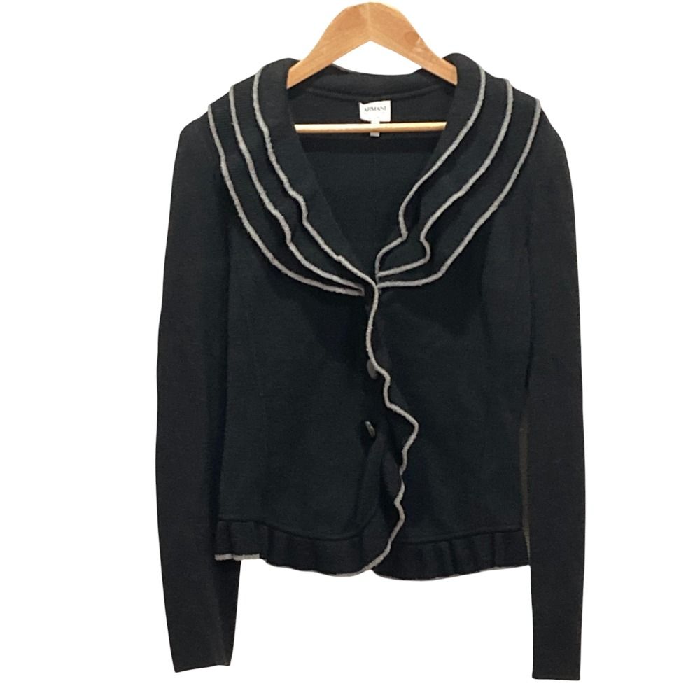 良品 ARMANI COLLEZIONI アルマーニ コレツィオーニ フリルニット