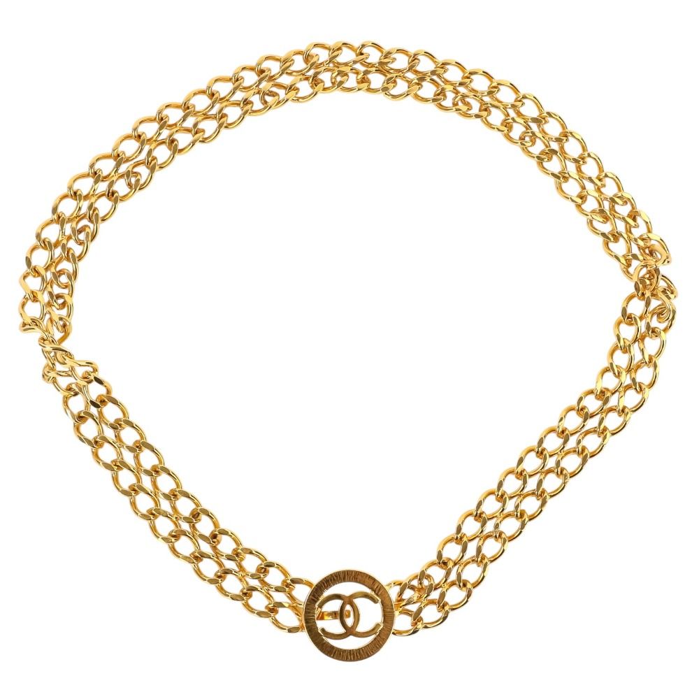 ファッション 美品□シャネル 2連 ココマーク ウエストベルト