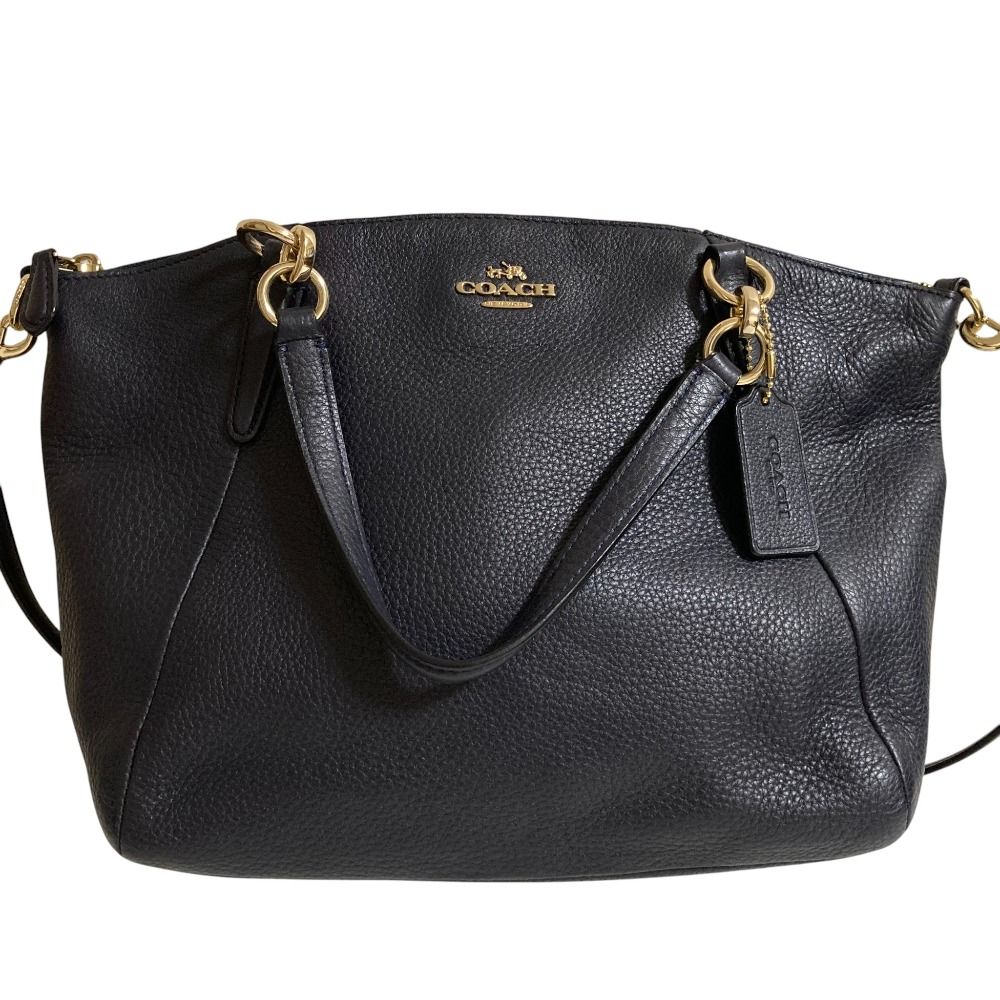 【超美品】COACH コーチ ショルダーバッグ 2way F36675 ブラック 美品 COACH コーチ レザー 2WAY ショルダーバッグ ハンドバッグ F36675