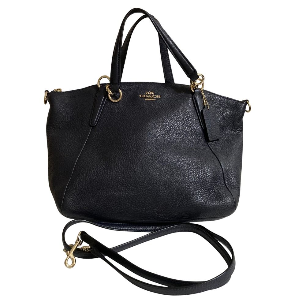 美品 COACH コーチ レザー 2WAY ショルダーバッグ ハンドバッグ F36675