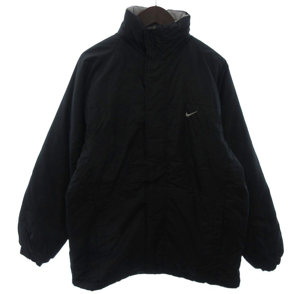Nike ナイキ ブラック 黒 中綿 スタンド ブルゾン XL ナイキ NIKE 中綿 ジャケット ブルゾン スタンドカラー 黒 ブラック M