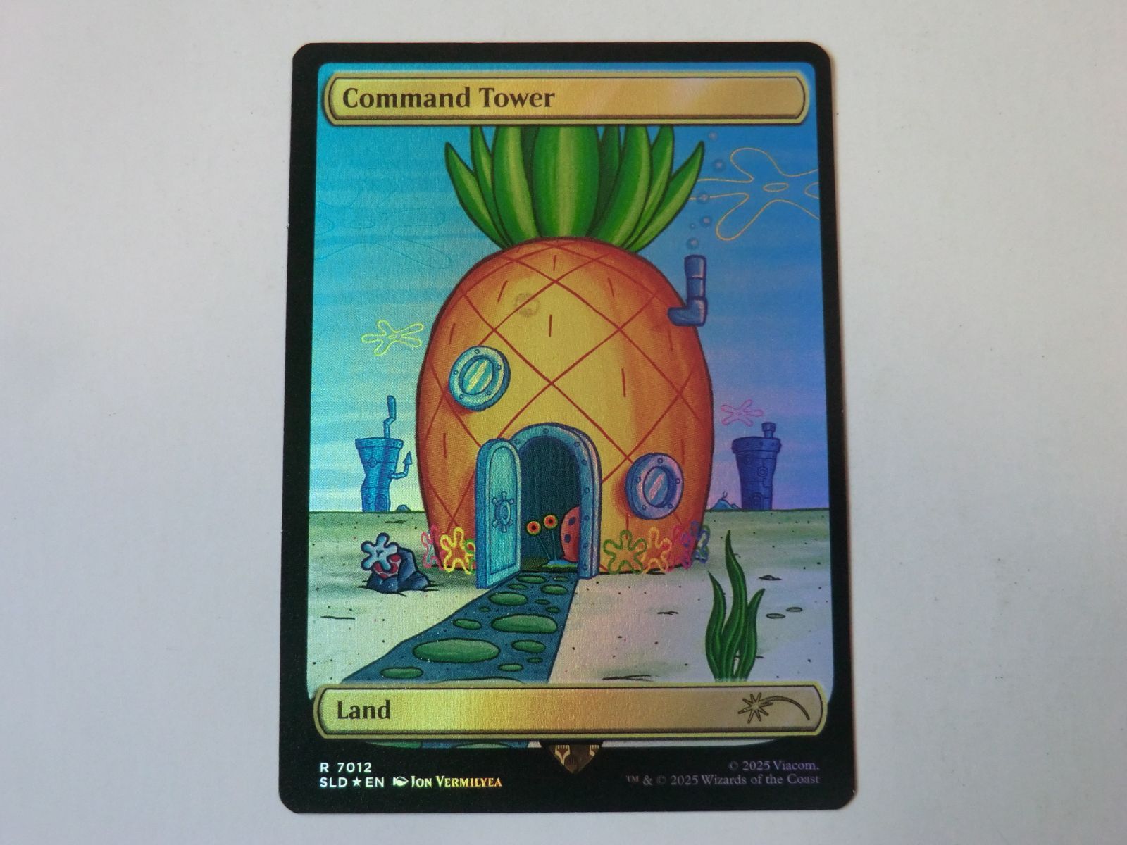 MTG 山（フルアート）　SpongeBob 英　数量変更可　 １５枚セット MTG 統率の塔（フルアートFOIL） Secret Lair x SpongeBob 英語 1枚