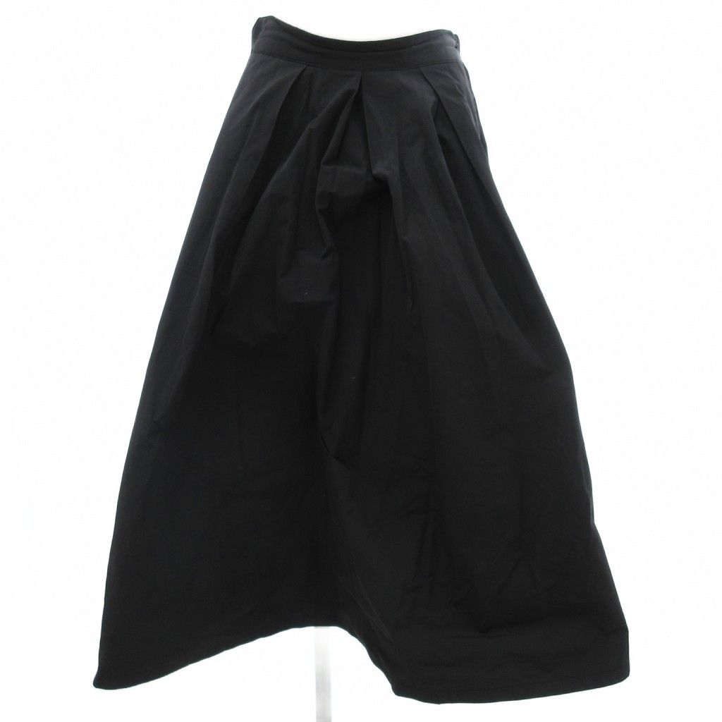 マチャット MACHATT フレアスカート イージー ミモレ ロング F 黒