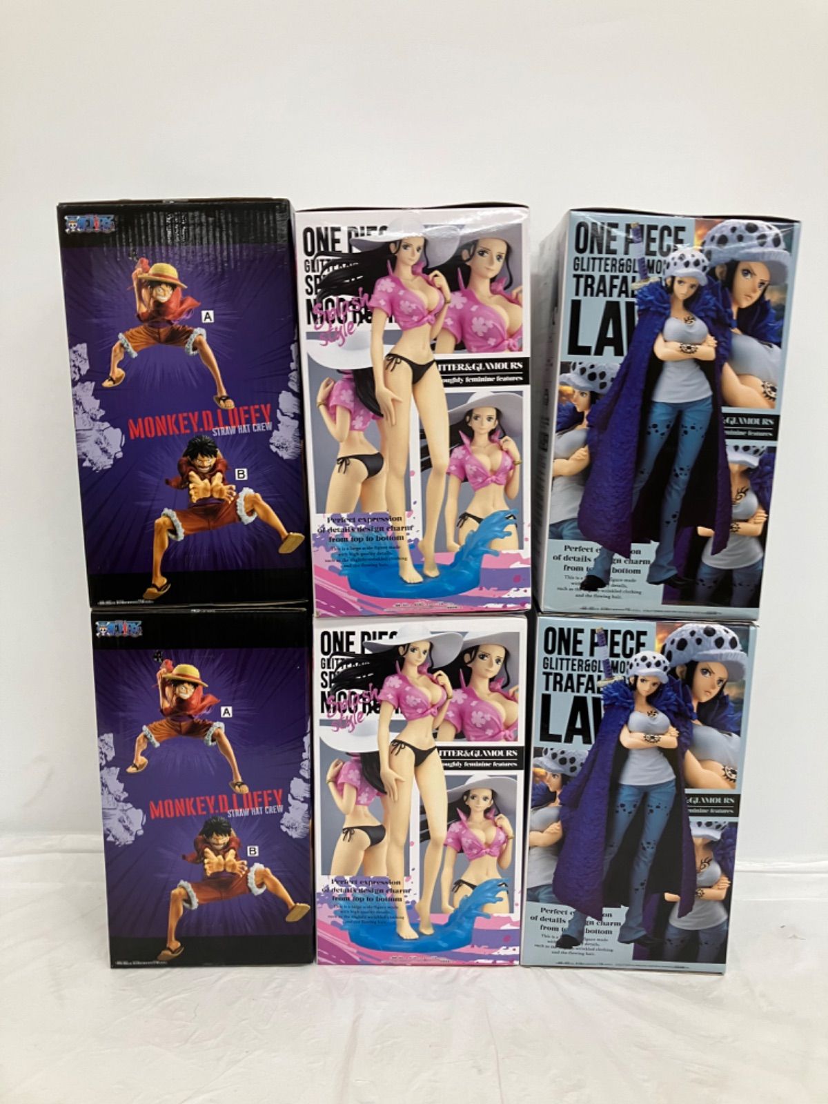 未開封 ONE PIECE ワンピース フィギュア 3種6個セット LF1526 f099