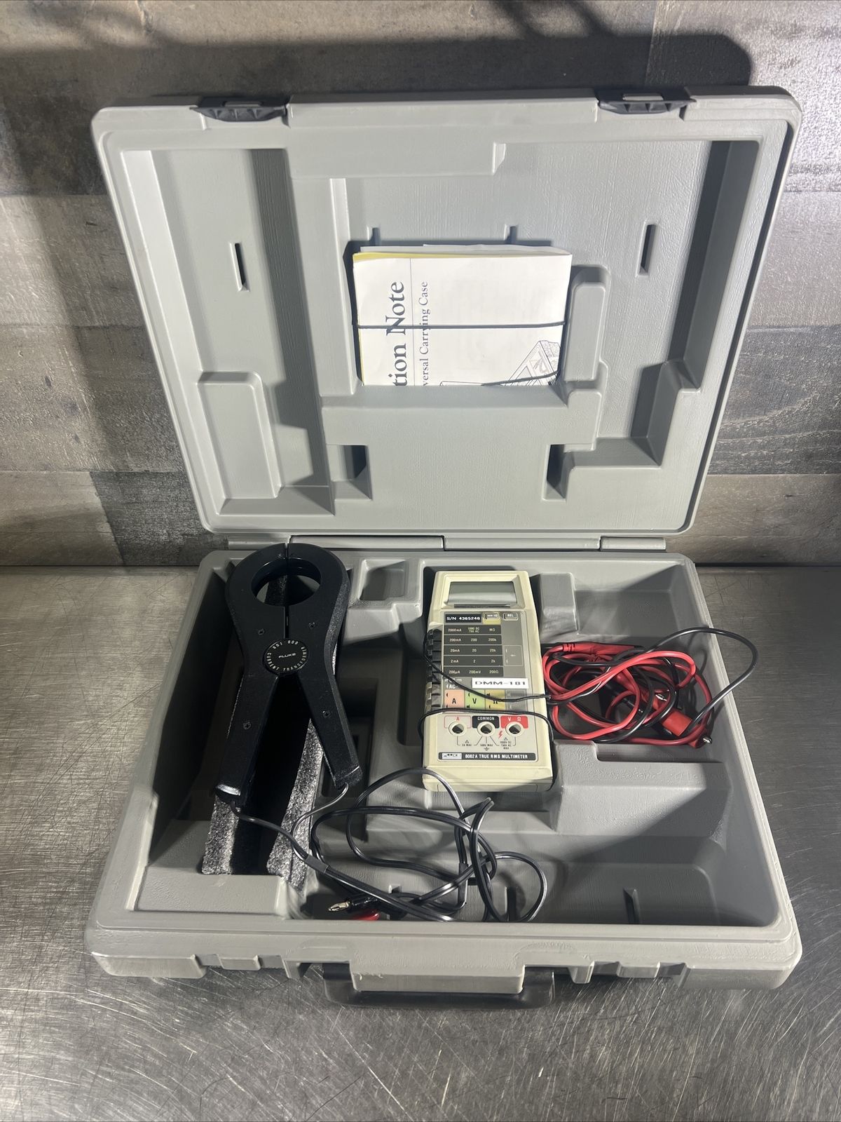 FLUKE 8062 A TRUE RMS MULTIMETER Current Transmer Carry Case