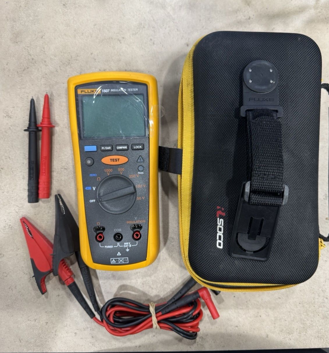 Fluke 1507 Insulation er Multimeter w Clamps
