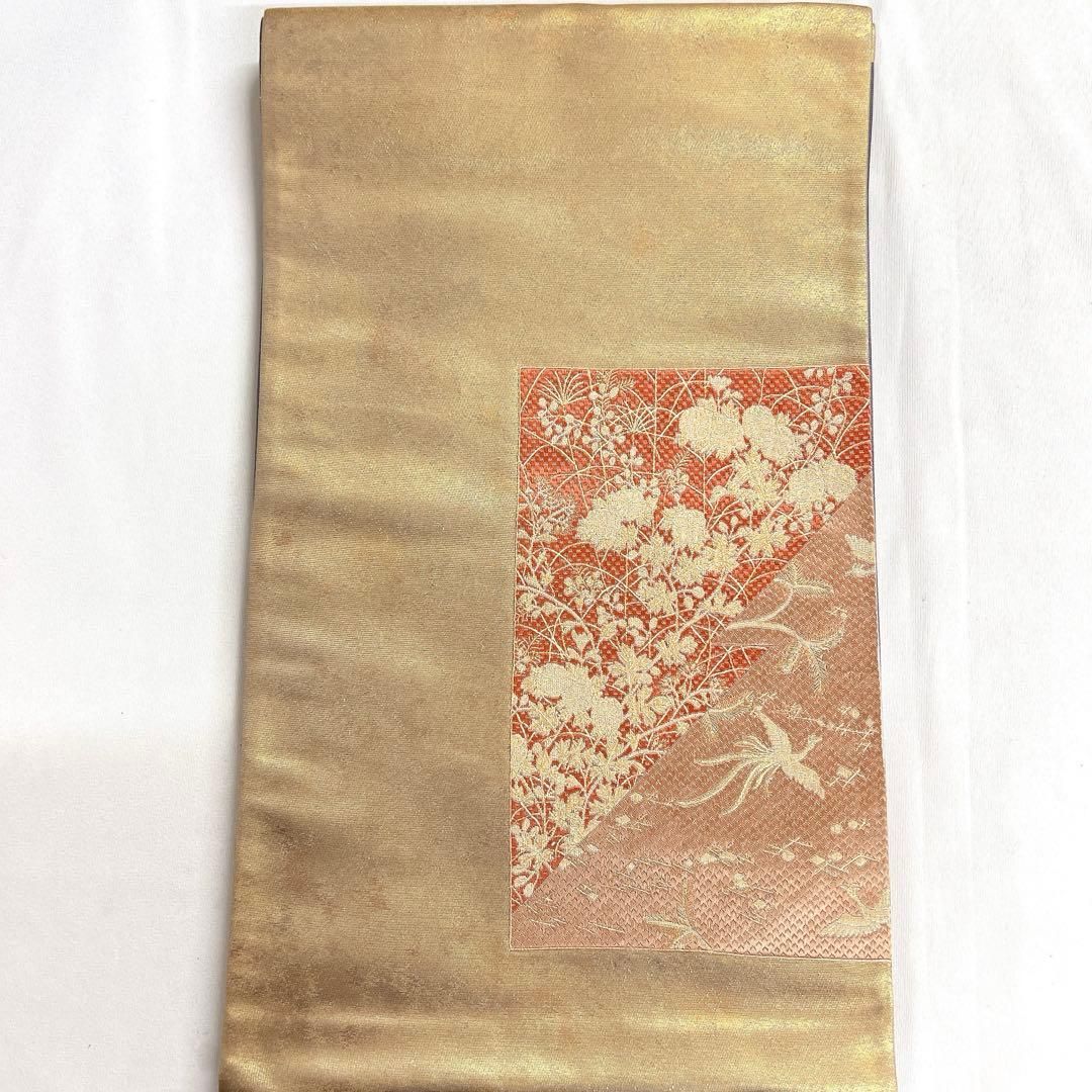 袋帯　未着用　花模様　鳳凰　本金　お太鼓柄　着物　022t 袋帯 未着用 花模様 鳳凰 本金 お太鼓柄 着物 022t - メルカリ