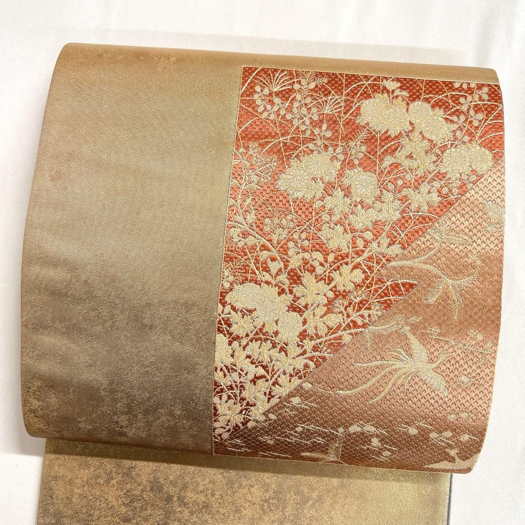 袋帯　未着用　花模様　鳳凰　本金　お太鼓柄　着物　022t 袋帯 未着用 花模様 鳳凰 本金 お太鼓柄 着物 022t - メルカリ