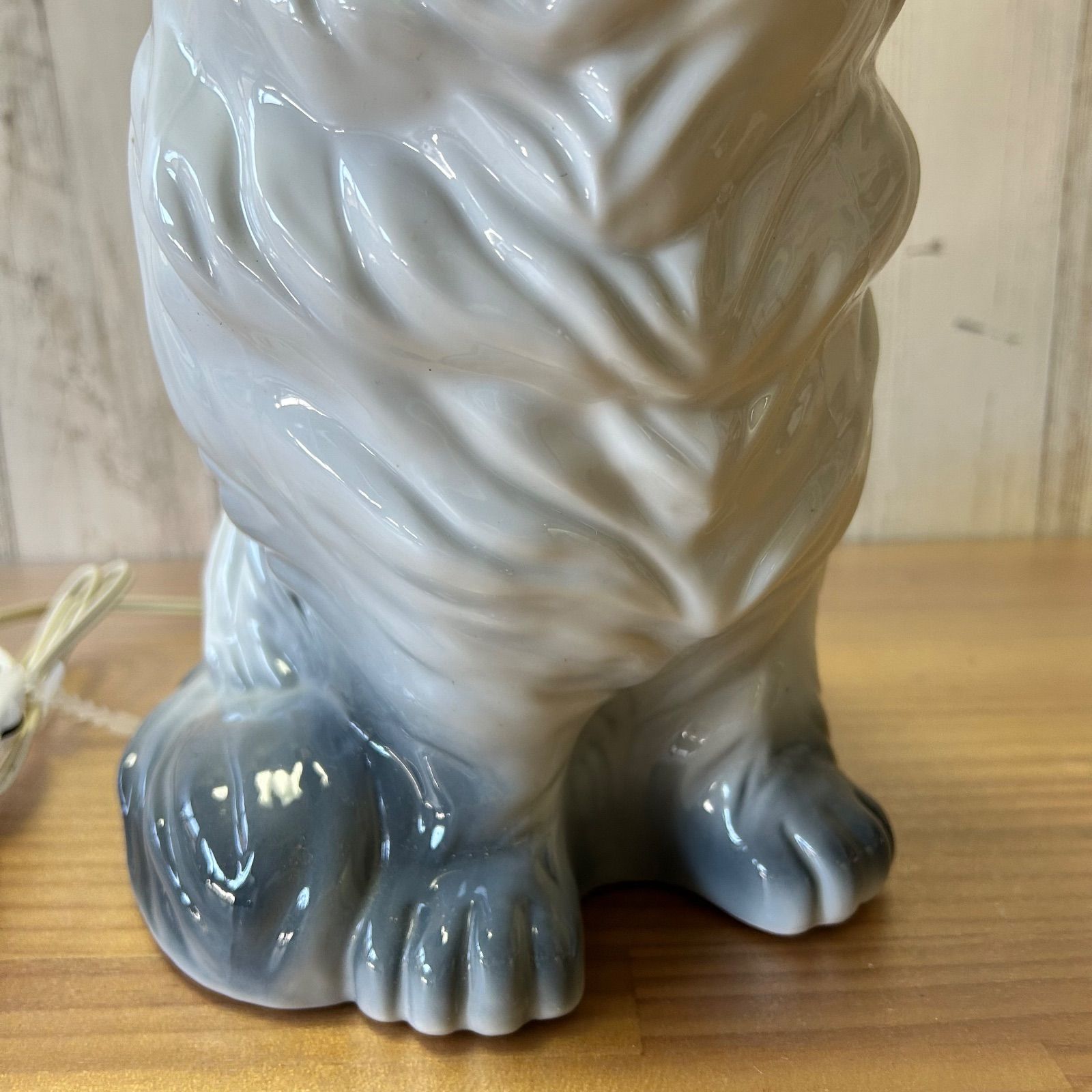 猫ライト 猫ランプ 陶器製 猫モチーフ ランプライト 高さ約30cm