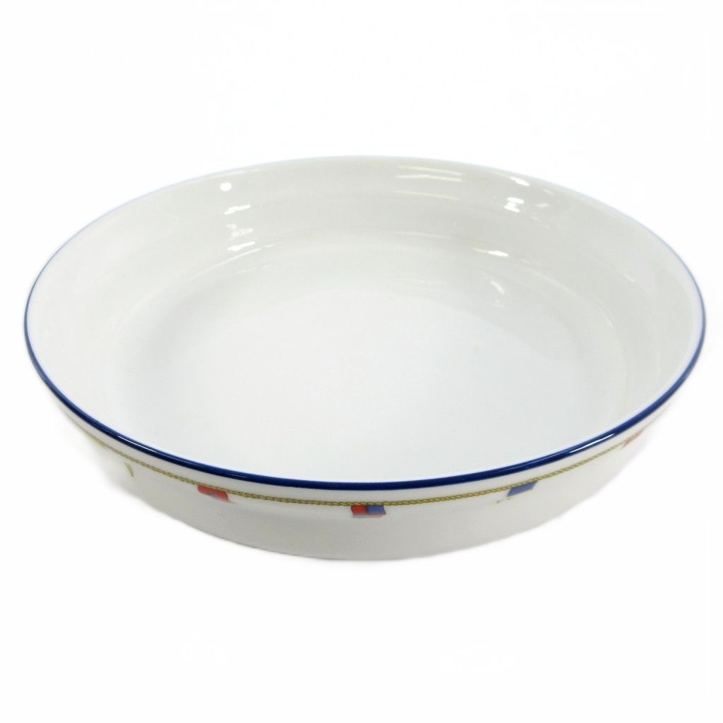 リチャードジノリ グラタン皿 リチャードジノリ Richard Ginori グラタン皿 食器 フラッグ柄 白