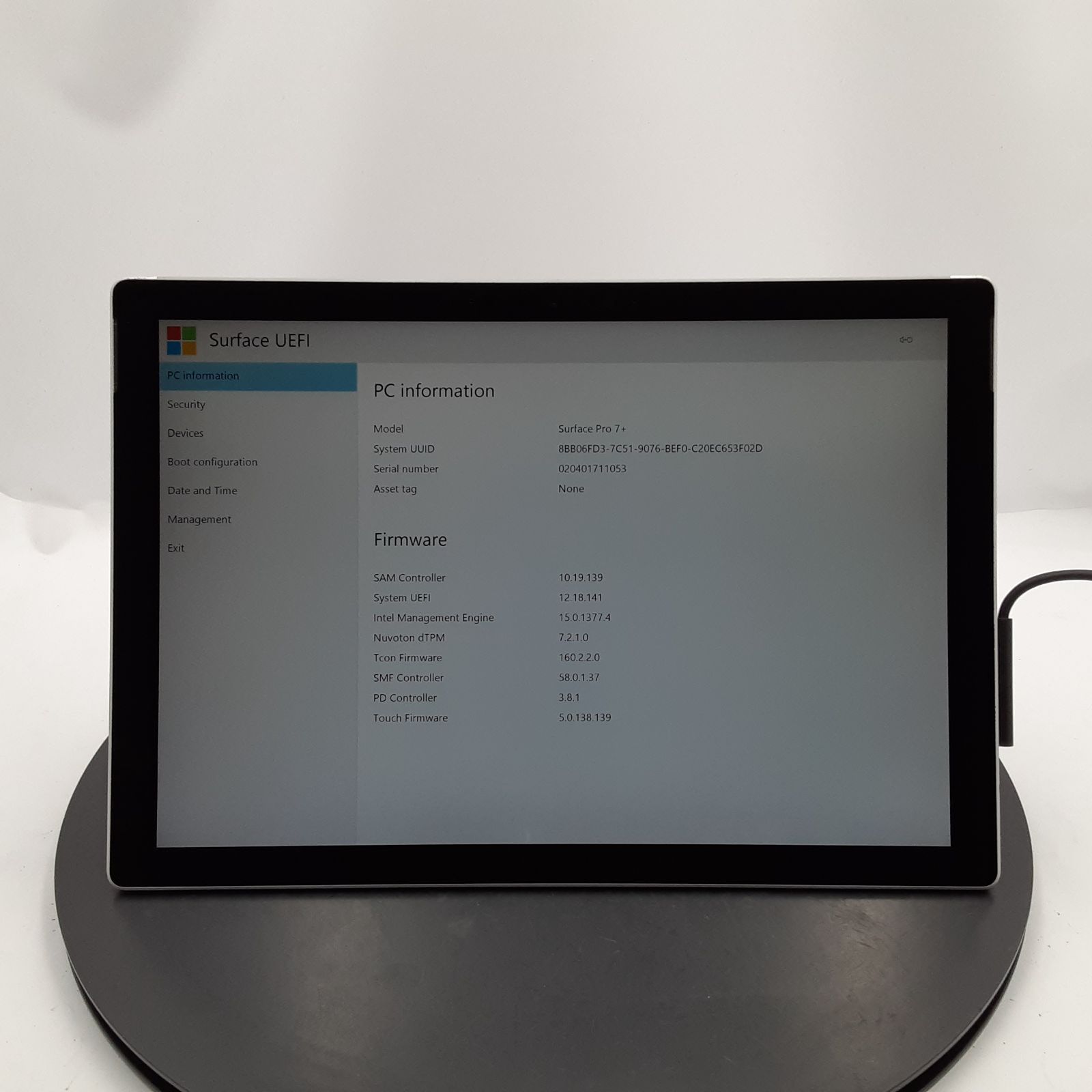 ☆液晶不良/ジャンク☆Microsoft Surface Pro 7+ [Core i5 1135G7 16GB