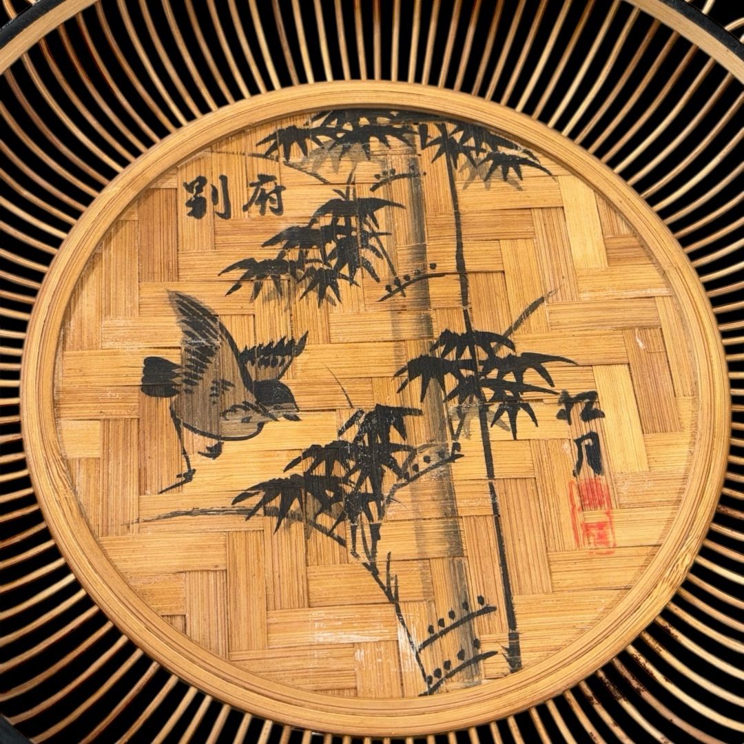 竹製 円形皿 直径約30cm 作家銘あり 竹籠 前菜 懐石料理 - メルカリ
