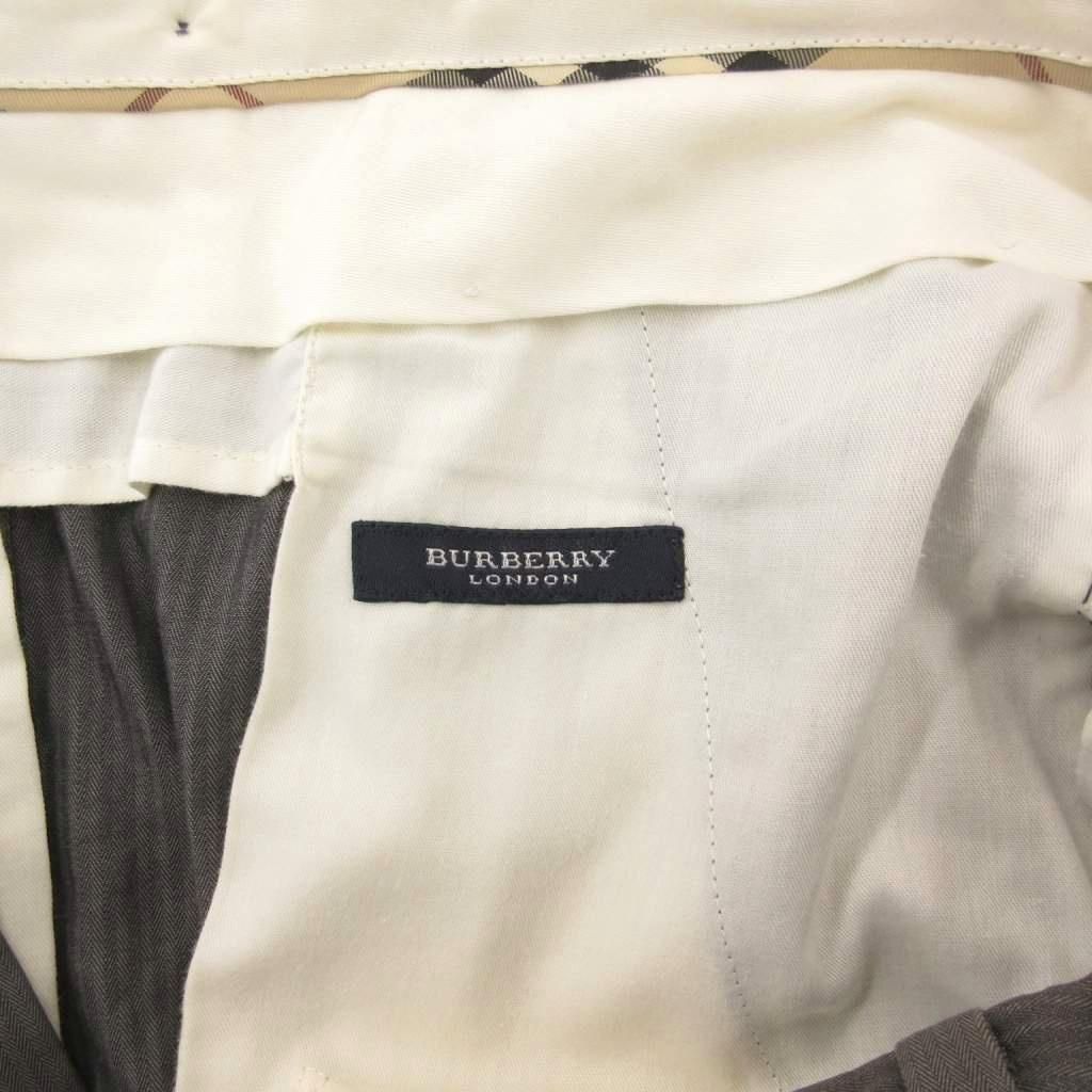 バーバリー BURBERRY パンツ スラックス 79 グレー ストライプ柄