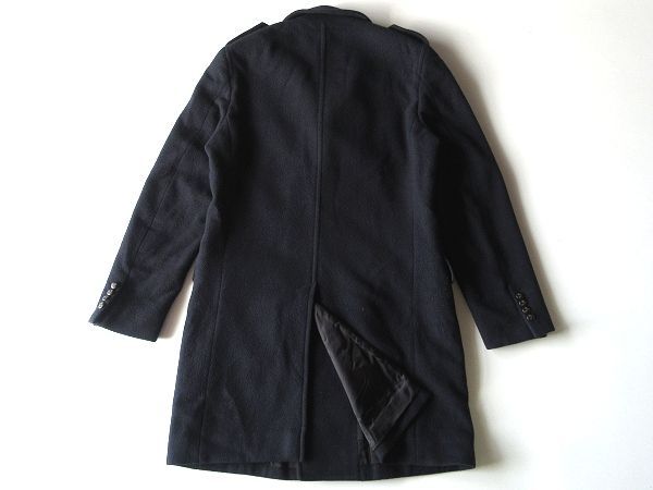 高級 Aquascutum アクアスキュータム ロゴ釦 ウールカシミヤ ソフト