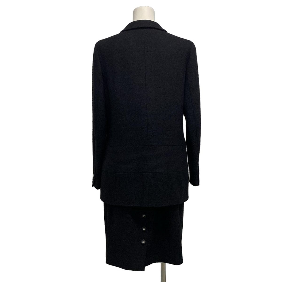 CHANEL シャネルスーツ黒　レディース スカートスーツ CHANEL(シャネル) スカートスーツ レディース - P06411 黒 ウール