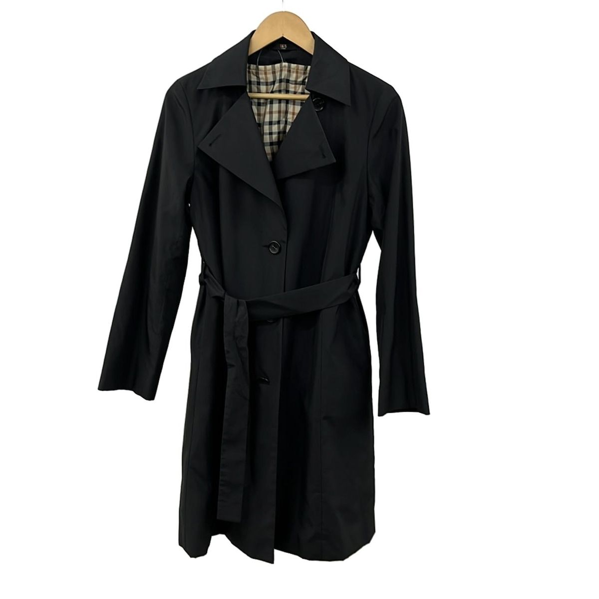 DAKS(ダックス) コート サイズ42 XL レディース - 黒 長袖⁄春