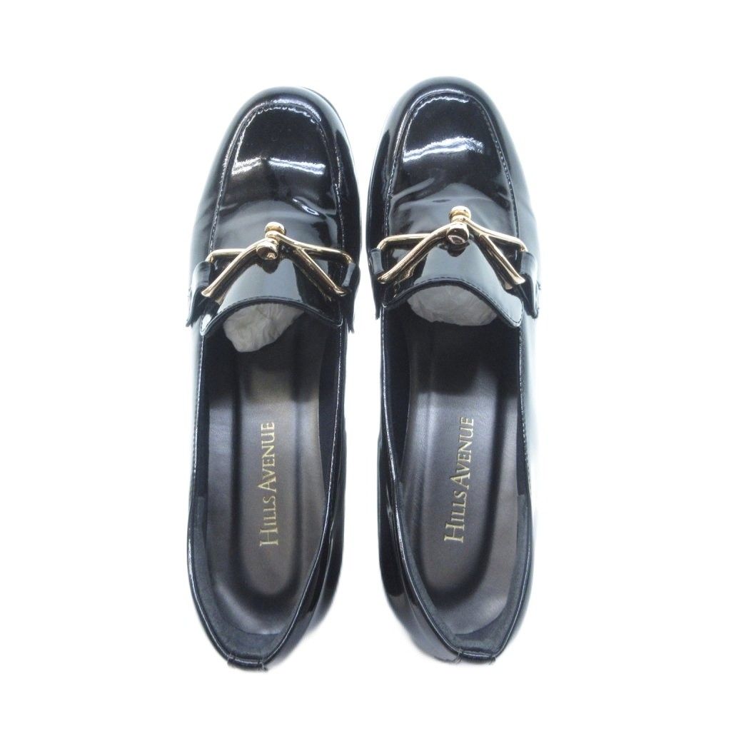 ヒルズ アヴェニュー Hills Avenue 美品 エナメル ビットローファー