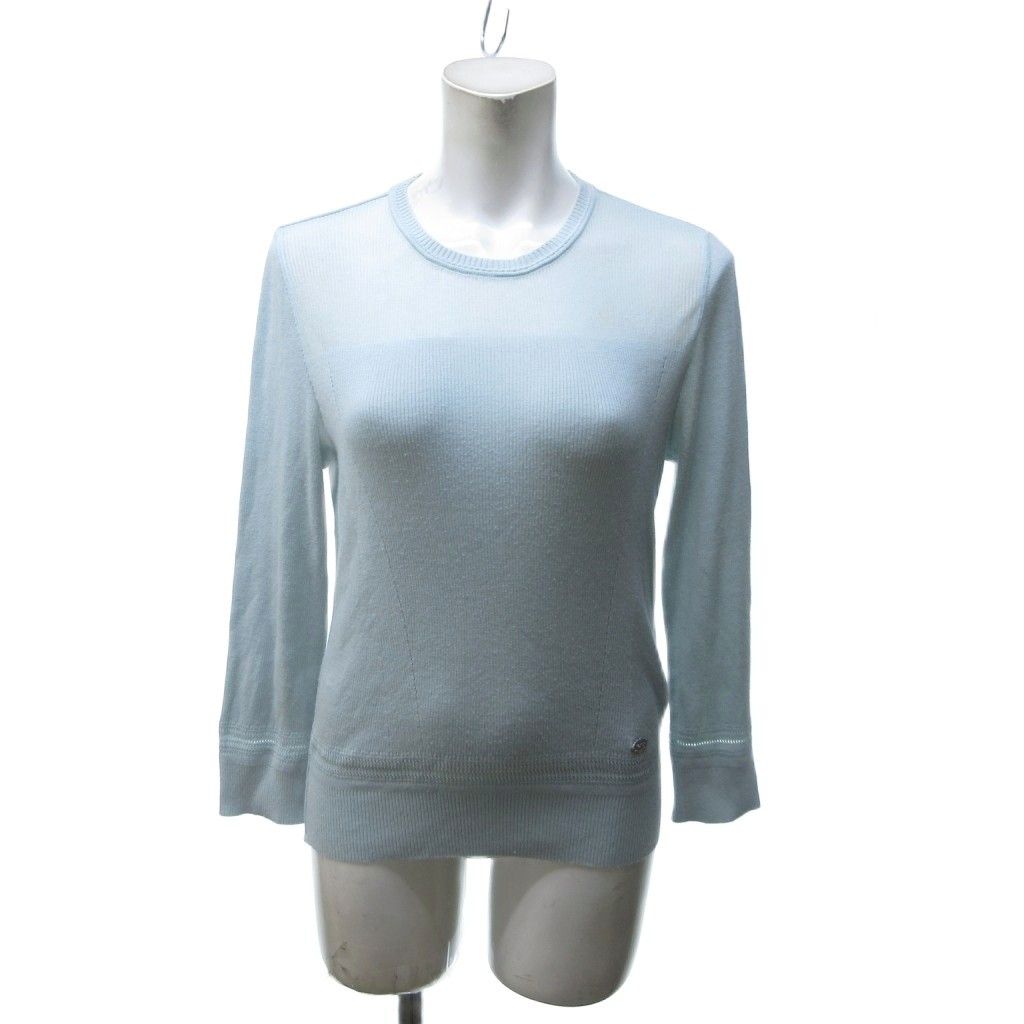 フォクシー FOXEY 35494 ロゴプレート ニット セーター 薄手 ライト