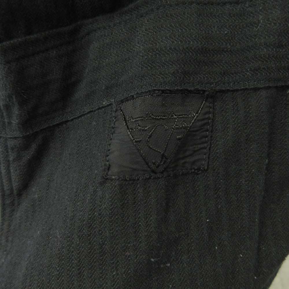 スウェーデン軍 サージカルガウン 後染め ミリタリー 黒 ブラック F  