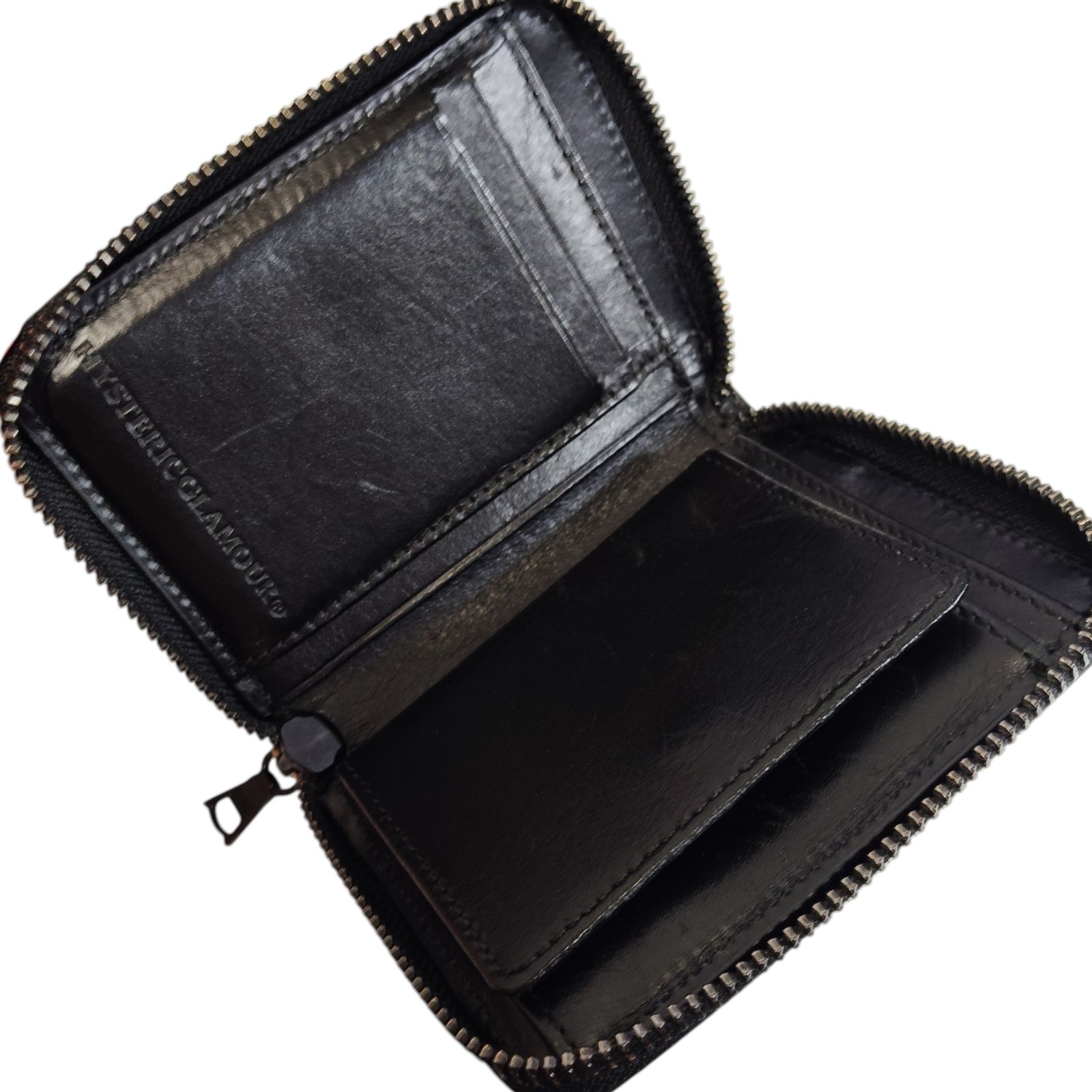 中古品】ヒステリックグラマー ロゴスタッズ ラウンドジップ ミニ