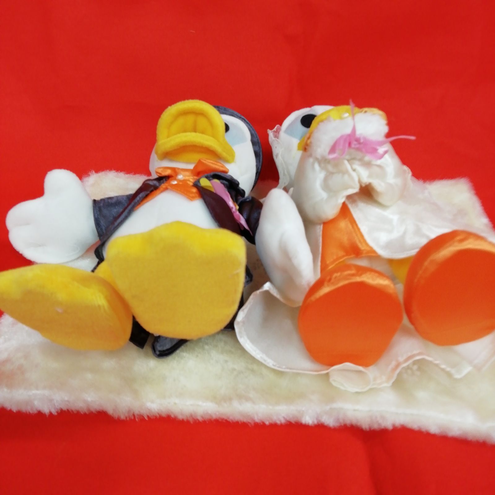 ドナルドダック&デイジーダック ブライダル ぬいぐるみセット 現状品