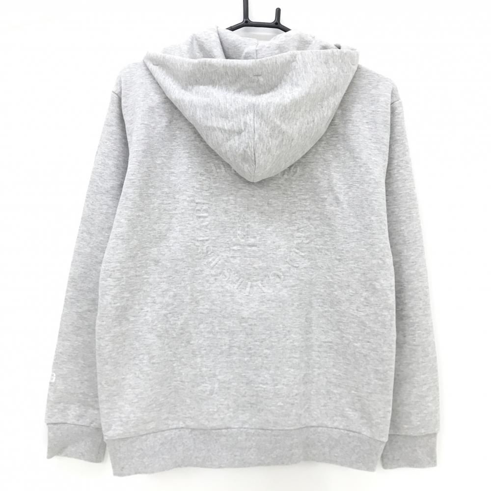 超美品】パーリーゲイツ ジップパーカー 杢グレー×ライトグリーン