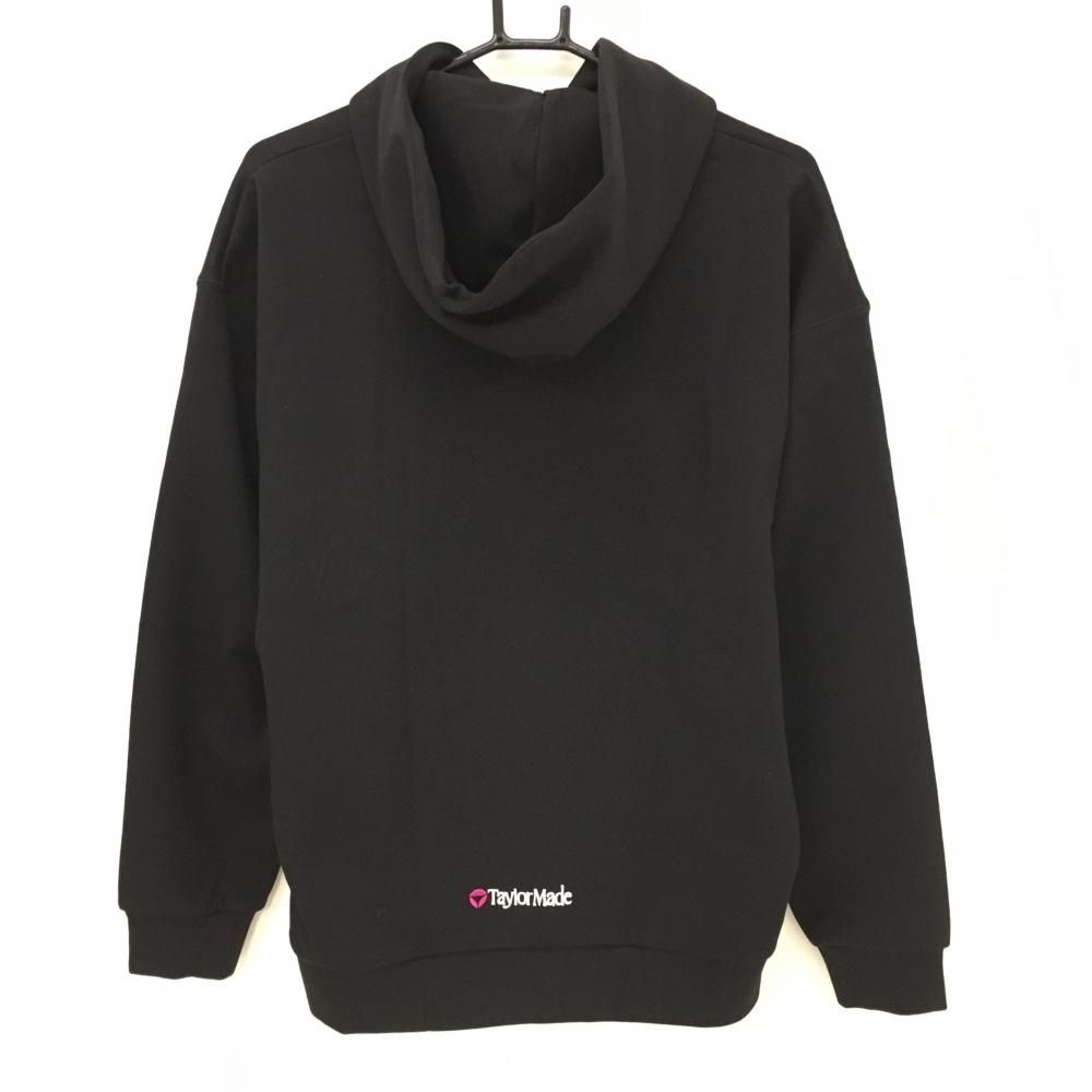 ユナイテッドアローズ テーラーメイド黒 フード付きパーカー 小ロゴ 新品】テーラーメイド×ユナイテッドアローズ パーカー 黒×白 フロント
