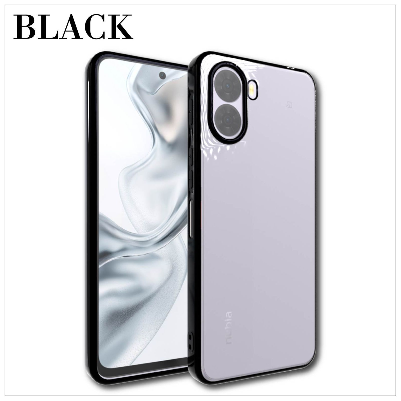 ZTE nubia S2 A504ZT シンプル サイドメッキ加工 TPU クリア 耐衝撃