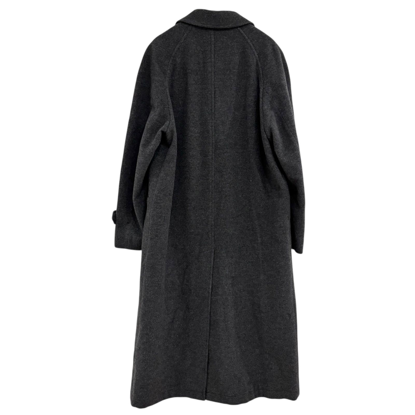 Z1734 PaulSmith ポールスミス ウール アンゴラ ロングコート グレー