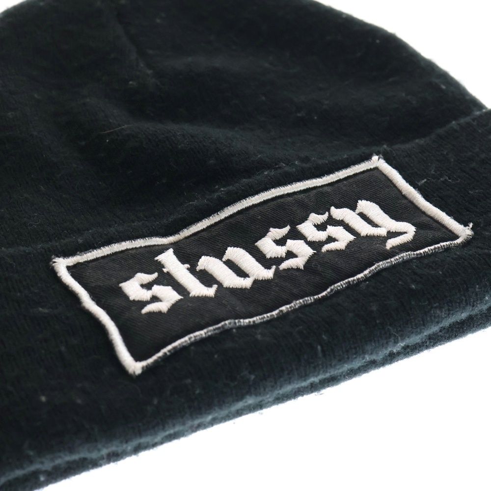 STUSSY - 金タグ ニットキャップ グレー USA Old Stussy Beanie 金タグ